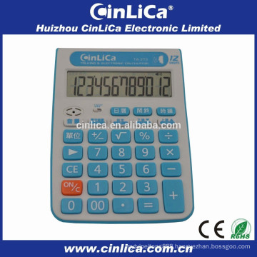 big size desktop electronic calendar calculator download with voice activated TA-373